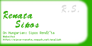 renata sipos business card